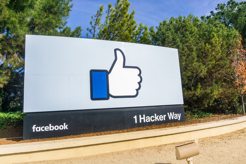 facebook sign silicon valley